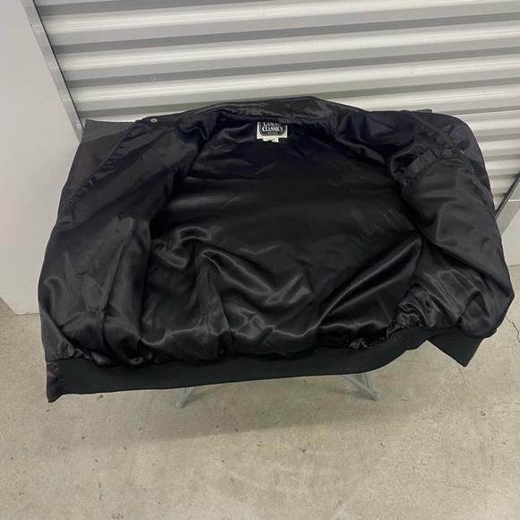 Vintage 1990s Excalibur Las Vegas Moto Style Satin Jacket - Picture 10 of 10